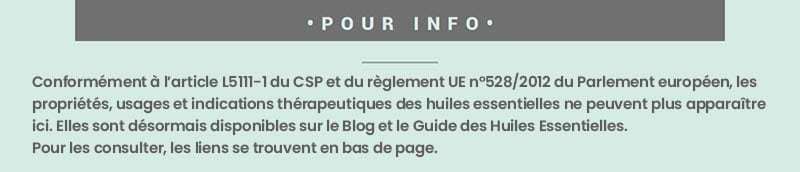 Réglementation des Huiles Essentielles